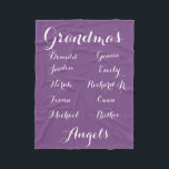 Fully Cutomizable Grandkids blanket<br><div class="desc">Customize this fleece blanket to whatever size, background colour and names you wish! Change "Grandma" to Nana, Mamaw, Meemaw, Granny, etc. All names can be customized to your own! This is a great gift for your loved ones.</div>