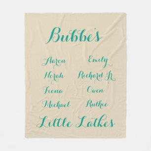 Fully Cutomizable Grandkids Hanukkah blanket