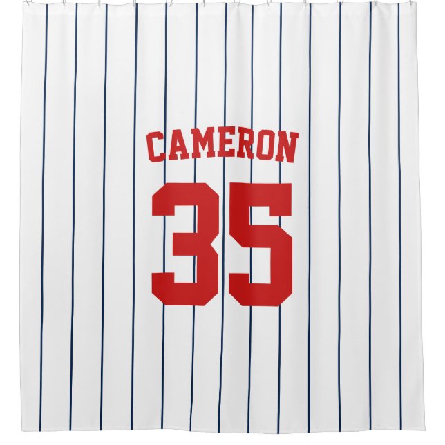 Fully Editable Colors Baseball Jersey Stripes Name (Front)