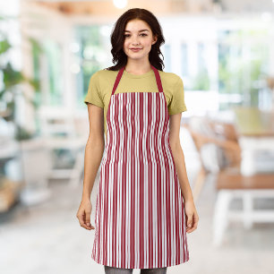 Fully Editable Colors Rustic Country Stripes Apron