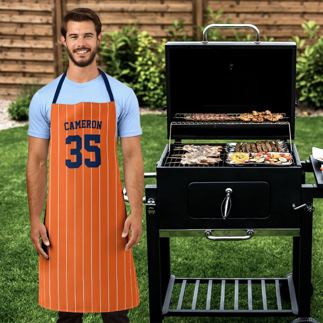 Fully Editable Colours Baseball Jersey Stripes Nam Apron (Creator Uploaded)