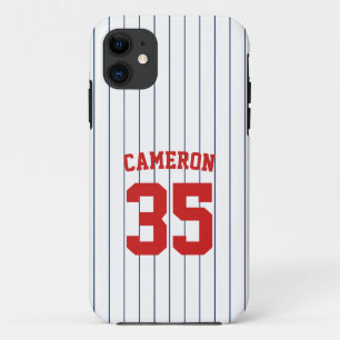 Fully Editable Colours Baseball Jersey Stripes Nam iPhone 11 Case