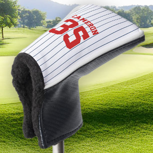 Fully Editable Colours Baseball Jersey Stripes Nam Golf Head Cover