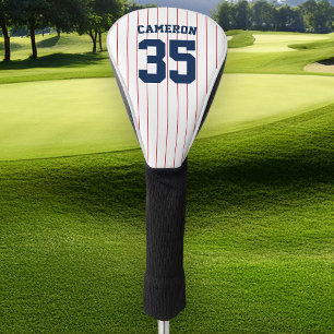 Fully Editable Colours Baseball Jersey Stripes Nam Golf Head Cover