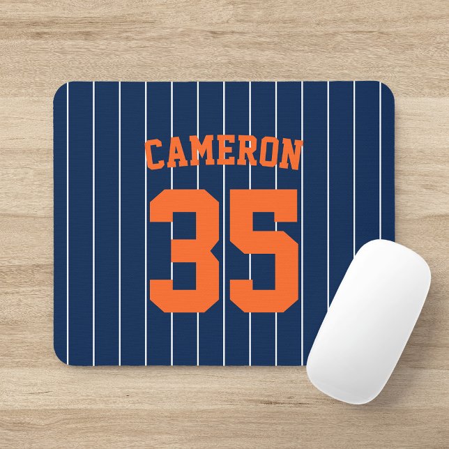 Fully Editable Colours Baseball Jersey Stripes Nam Mouse Pad (Creator Uploaded)