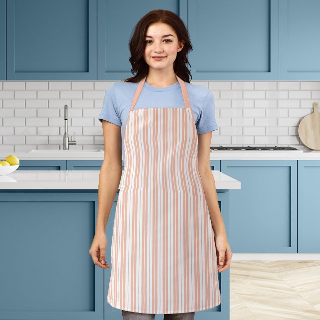 Fully Editable Colours Rustic Country Stripes Apron (Creator Uploaded)
