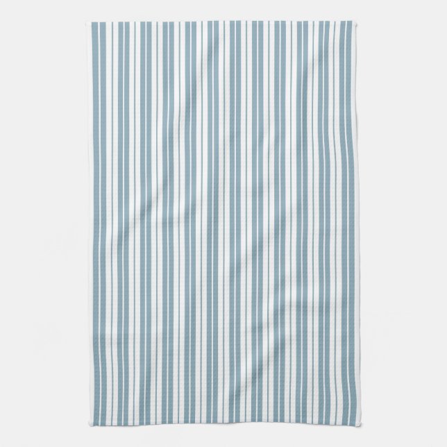 Fully Editable Colours Rustic Country Stripes Kitchen Towel (Vertical)