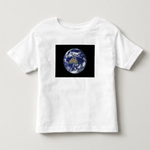 Fully lit Earth centred on Australia and Ocean Toddler T-shirt