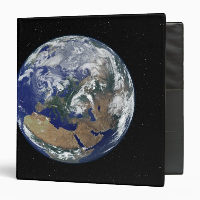 Fully lit Earth centred on Europe Binder (Front/Inside)