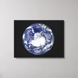 Fully lit full disc image canvas print
