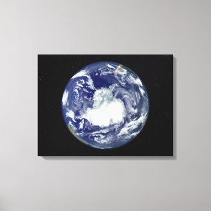 Fully lit full disc image canvas print