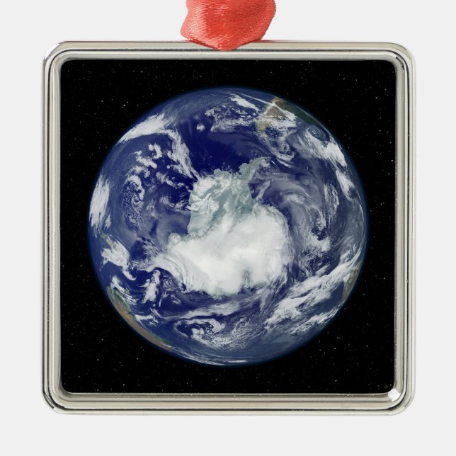 Fully lit full disc image metal ornament (Front)