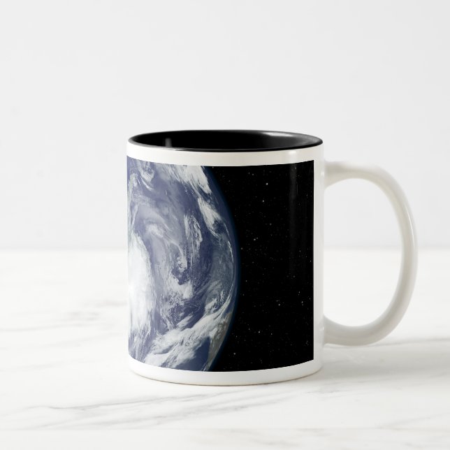 Fully lit full disc image Two-Tone coffee mug (Right)