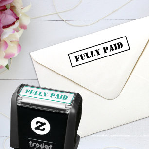 Fully Paid Custom Text Self-inking Stamp