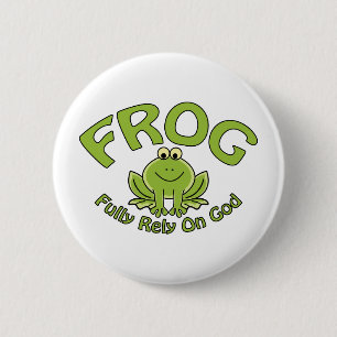 Fully Rely On God 2 Inch Round Button