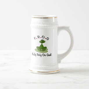 Fully Rely on God Beer Stein