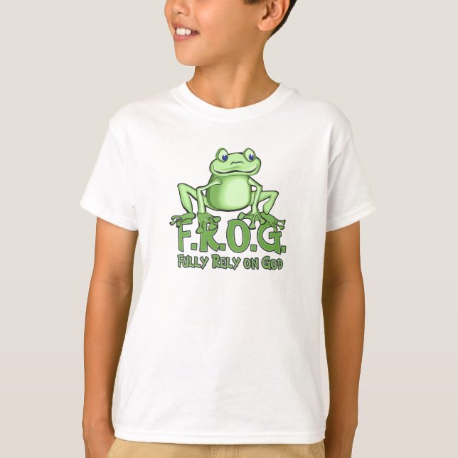 Fully Rely on God Frog Tees (Front)