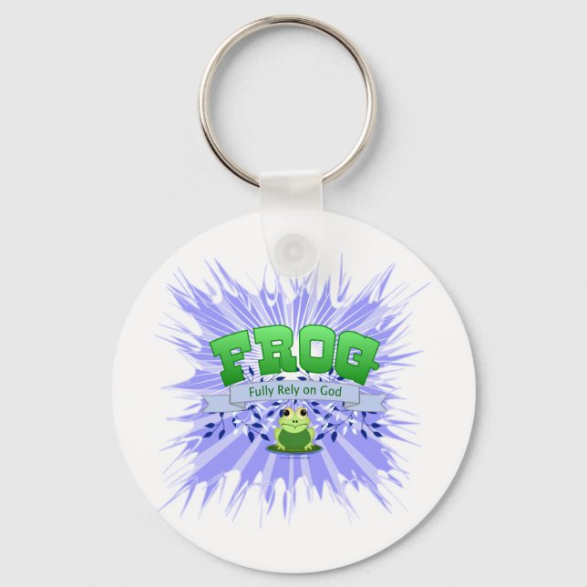 Fully Rely on God Keychain (Front)