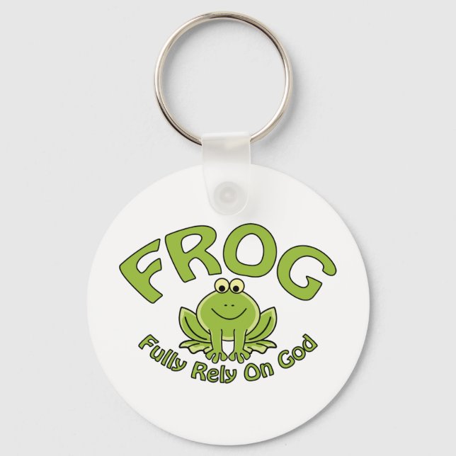 Fully Rely On God Keychain (Front)