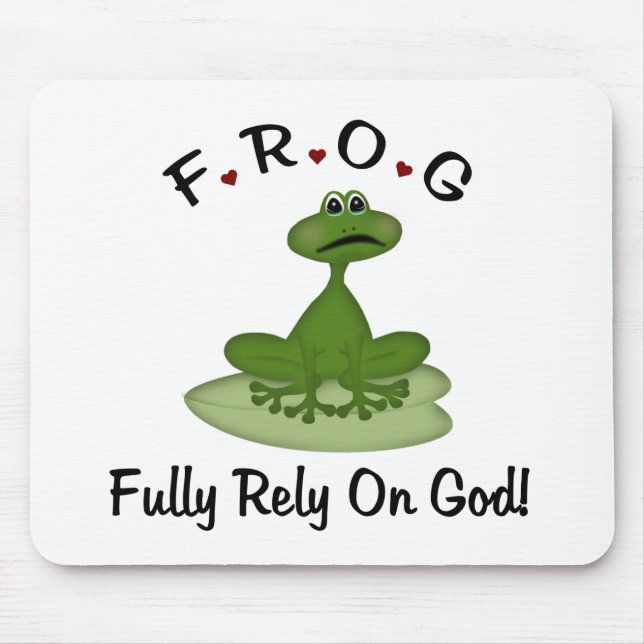 Fully Rely on God Mouse Pad (Front)