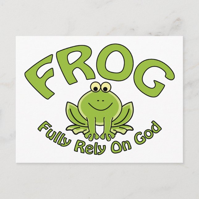 Fully Rely On God Postcard (Front)