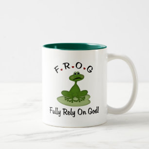 Fully Rely on God Two-Tone Coffee Mug
