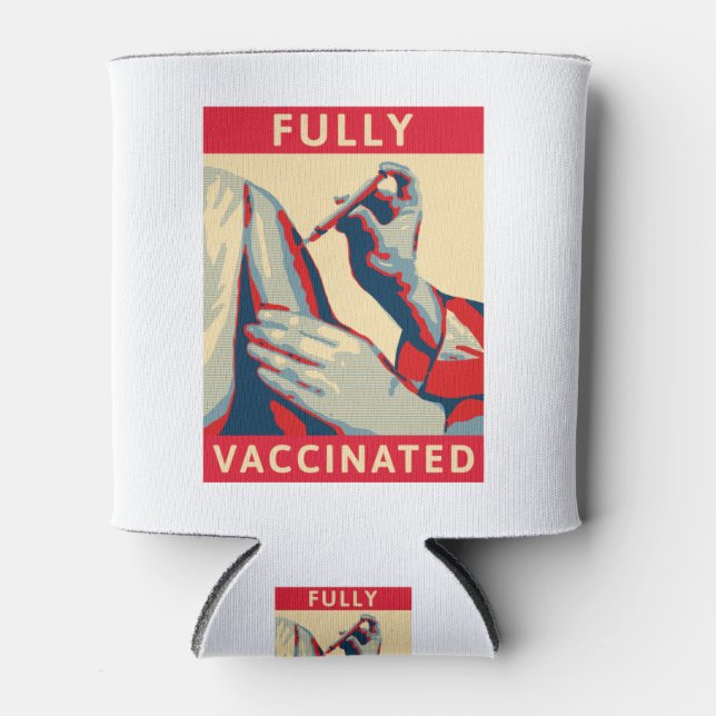 Fully Vaccinated Can Cooler (Front)
