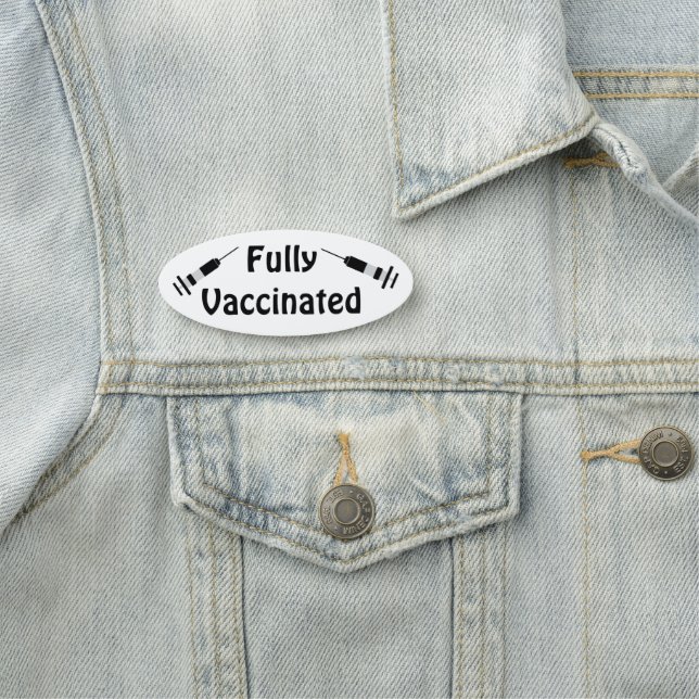 Fully Vaccinated Name Tag (In Situ)