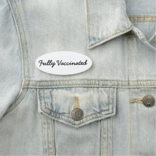 Fully Vaccinated Name Tag