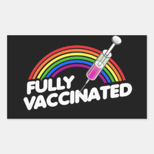 Fully Vaccinated Pride T-Shirt Sticker