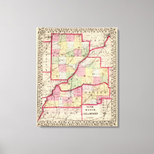 Fulton, Mason, Cass, Menard counties Canvas Print
