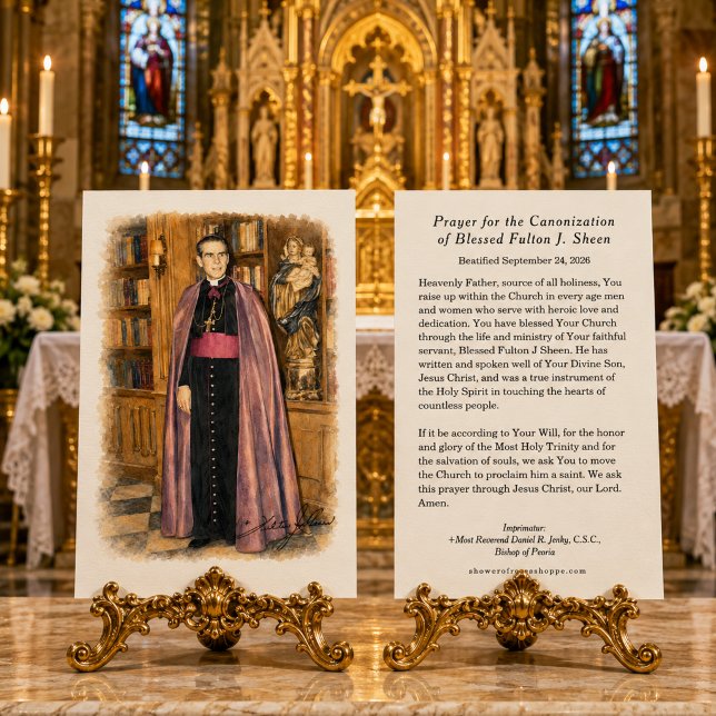 Fulton Sheen Canonization Prayer Catholic Holy  (Creator Uploaded)