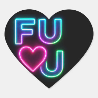 FULU Heart Shaped Sticker