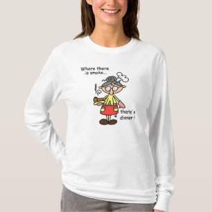 Fumée et T-shirts et cadeaux de dîner