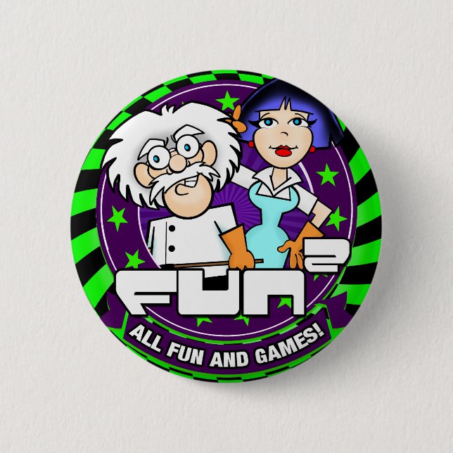 Fun2 2 Inch Round Button (Front)
