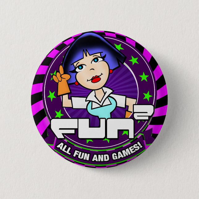 Fun2 2 Inch Round Button (Front)