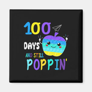 Fun 100 Days Of School For Fidget Popit Lovers Boy Magnet