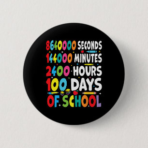 Fun 100 Days Of School Outfit For Math Teachers Bo 2 Inch Round Button