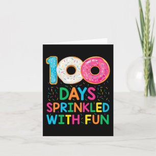 Fun 100 Days Sprinkled With Fun Doughnut School Te Card