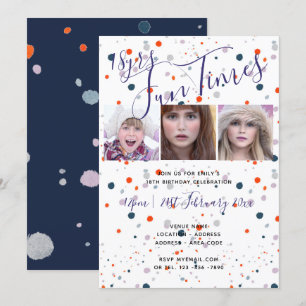 FUN 18th 21st 30th 40th Birthday Party Invitations