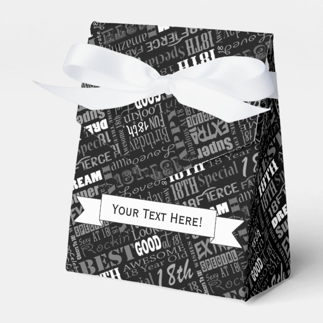 Fun 18th Birthday Party Favours Personalized Favor Box (Front Side)