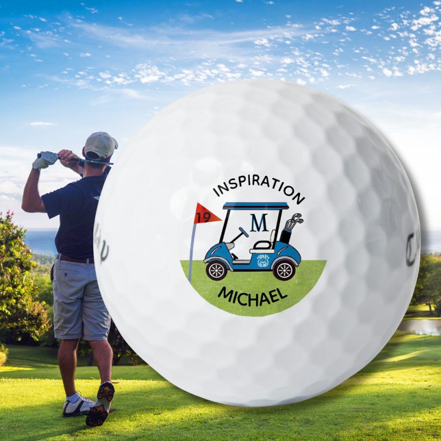 Fun 19th Hole Custom Cart Personalized  Golf Balls (Creator Uploaded)