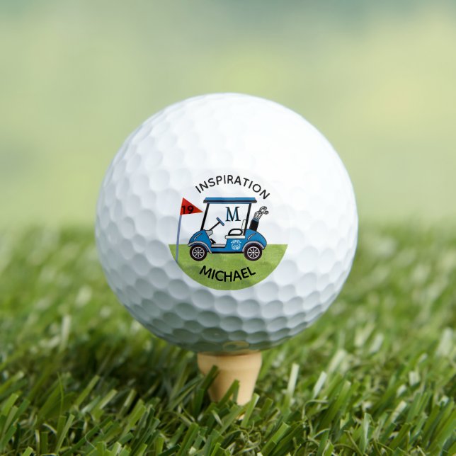 Fun 19th Hole Custom Cart Personalized  Golf Balls (Insitu Tee)