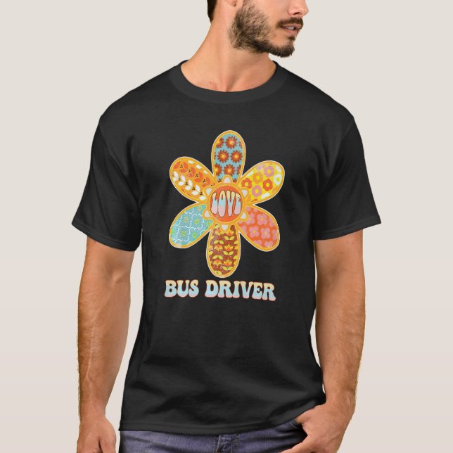 FUN 1st Day Back School Teacher Kid BUS DRIVER RET T-Shirt (Front)
