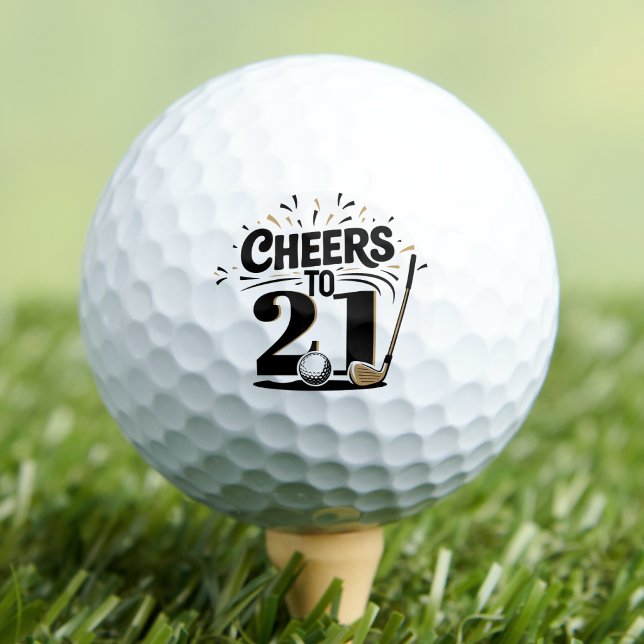 Fun 21st Birthday Golf Balls (Fun 21st Birthday Golf Balls)