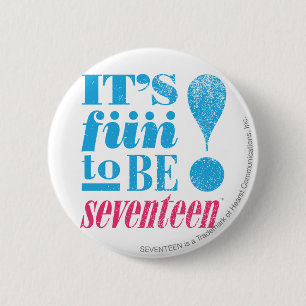 Fun 2 B 17-Aqua Inch Round Button