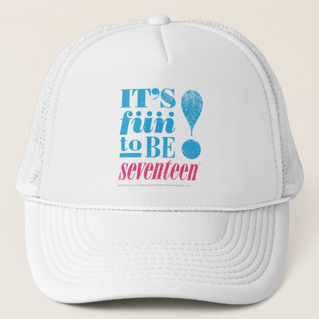 Fun 2 B 17-Aqua Trucker Hat (Front)