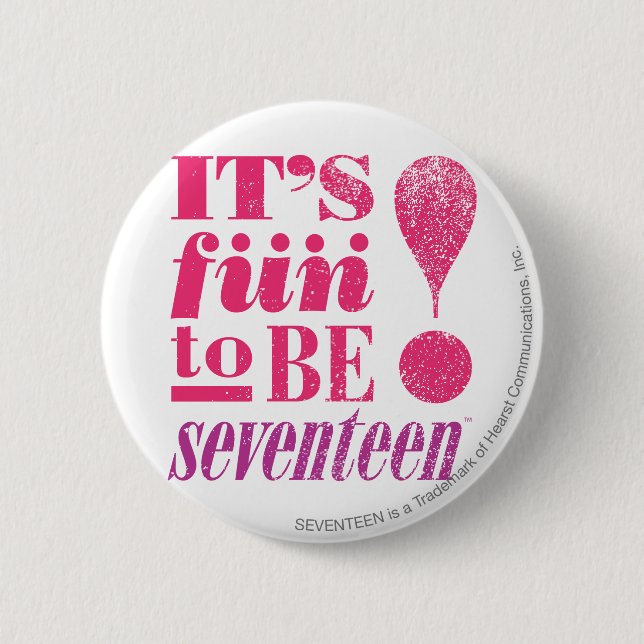 Fun 2 B 17-Magenta Inch Round Button (Front)