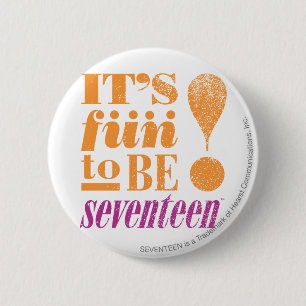 Fun 2 B 17-Orange 2 Inch Round Button