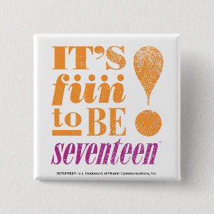 Fun 2 B 17-Orange Inch Square Button
